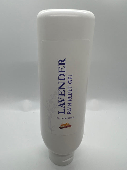 Lavender & Menthol Soothe Pain Gel - 8 oz. (Prairie Fire Lavender Farm Richter's) - Prairie Fire Tallow, Candles, and Lavender