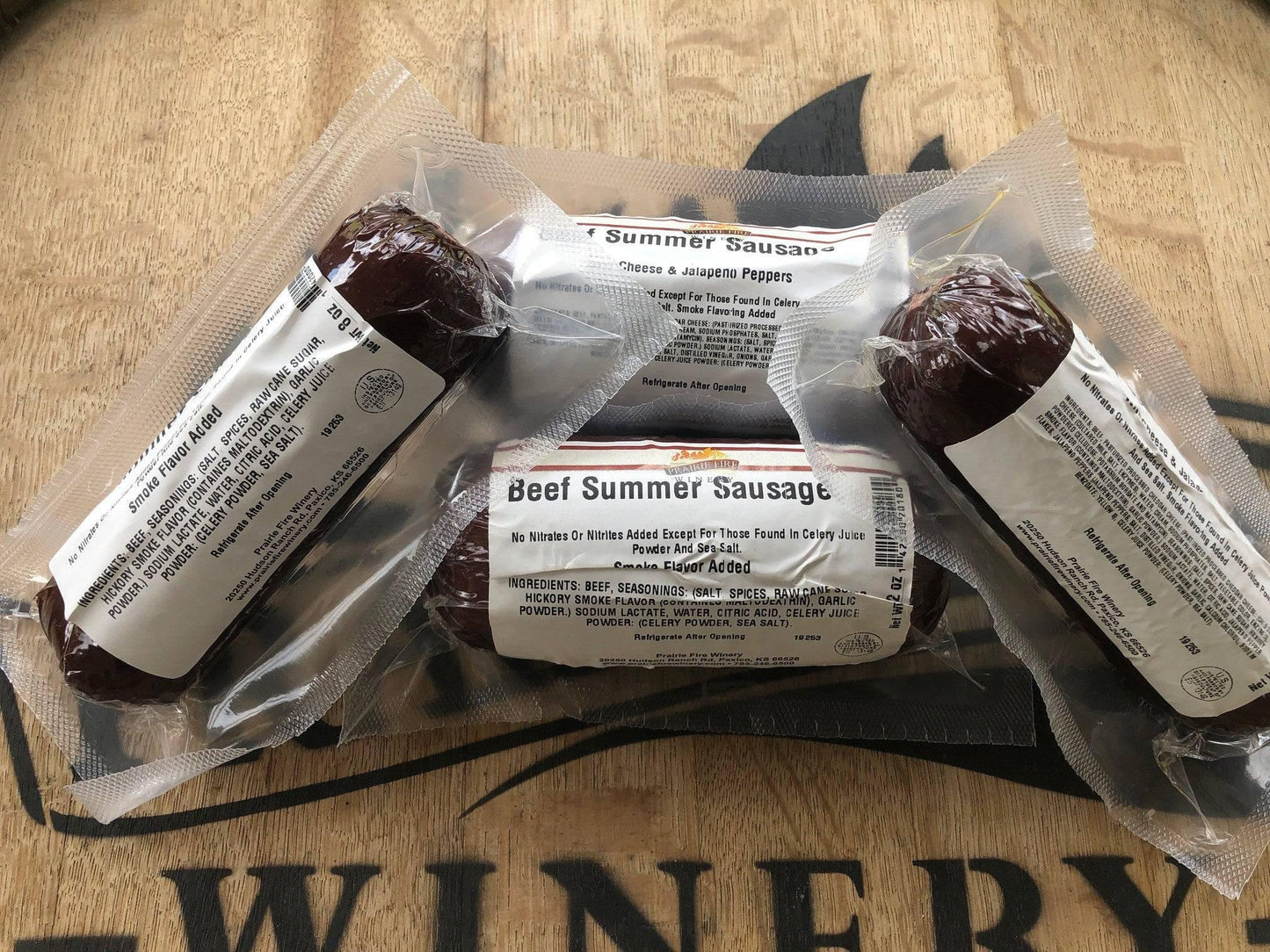 8 oz - Prairie Fire Summer Sausage - Original Recipe - Prairie Fire Candles