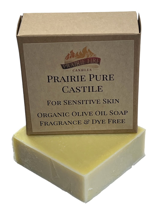 Pure Real Castile - (Single Bar) - Organic Olive Oil Soap for Sensitive Skin - 100% Certified Organic Extra Virgin Olive Oil