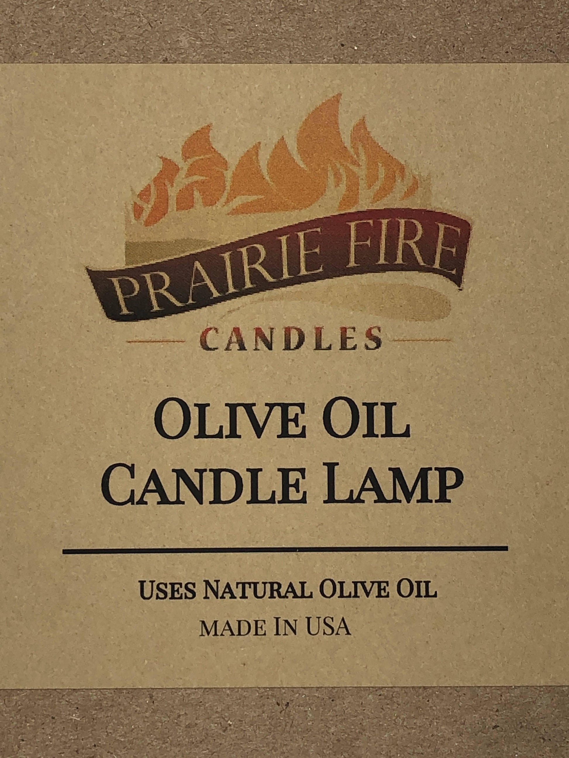 Olive Oil Candle Lamp - Prairie Fire Candles
