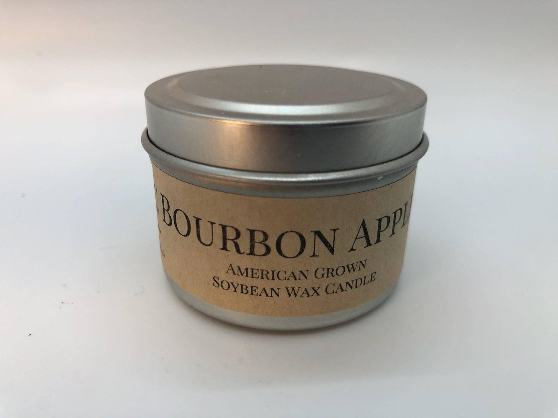 Bourbon Apple Soy Wax Candle | 2 oz Travel Tin - Prairie Fire Candles