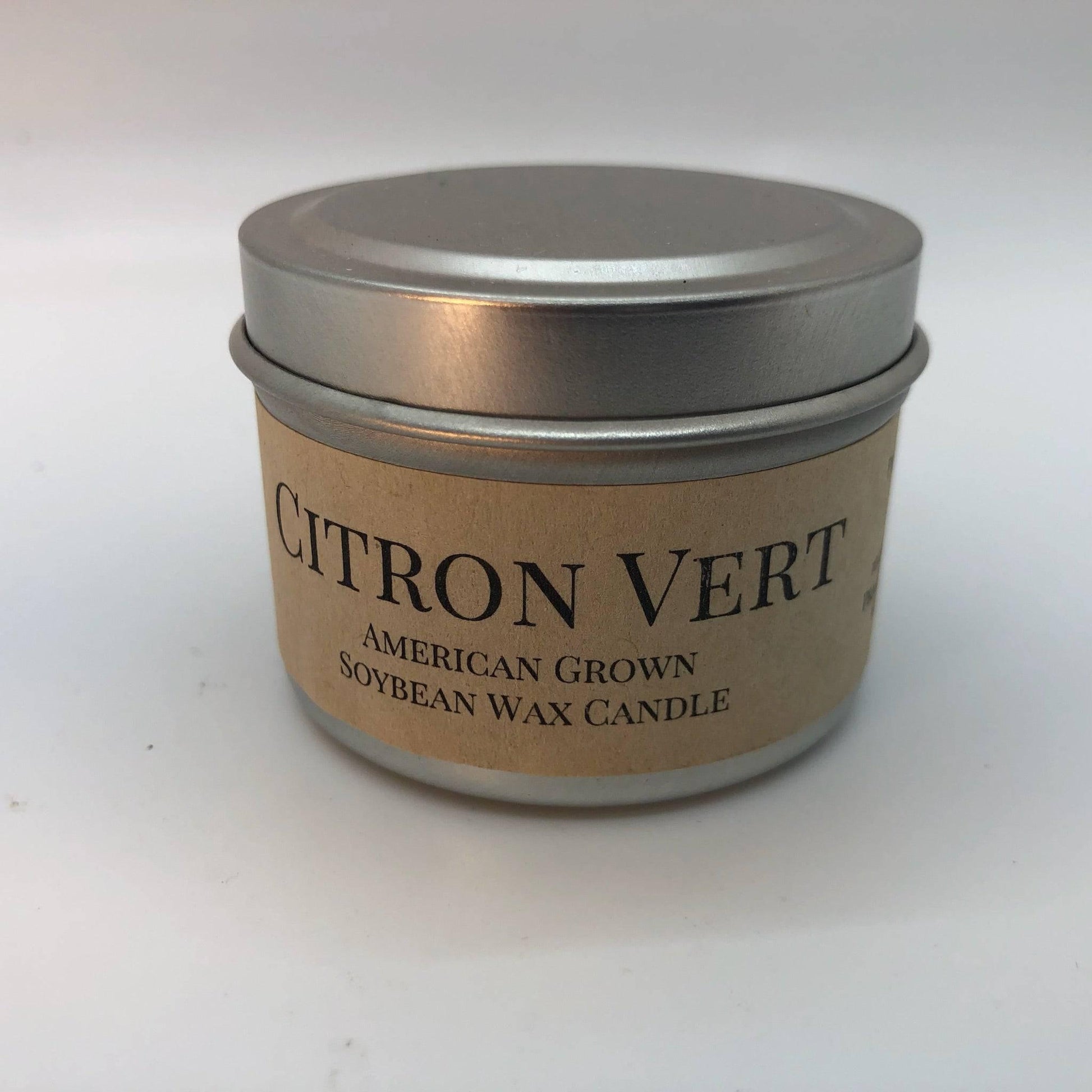 Citron Vert Soy Wax Candle | 2 oz Travel Tin - Prairie Fire Candles