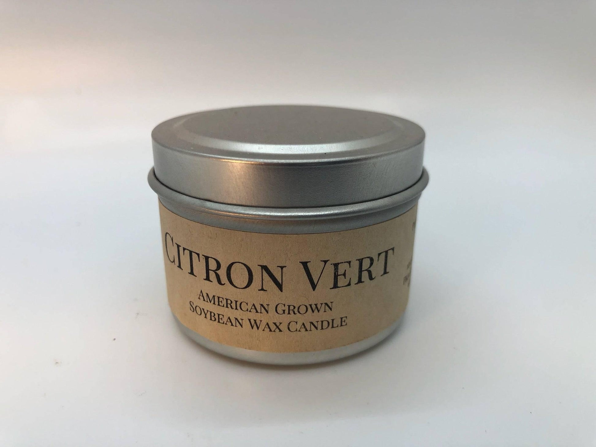 Citron Vert Soy Wax Candle | 2 oz Travel Tin - Prairie Fire Candles