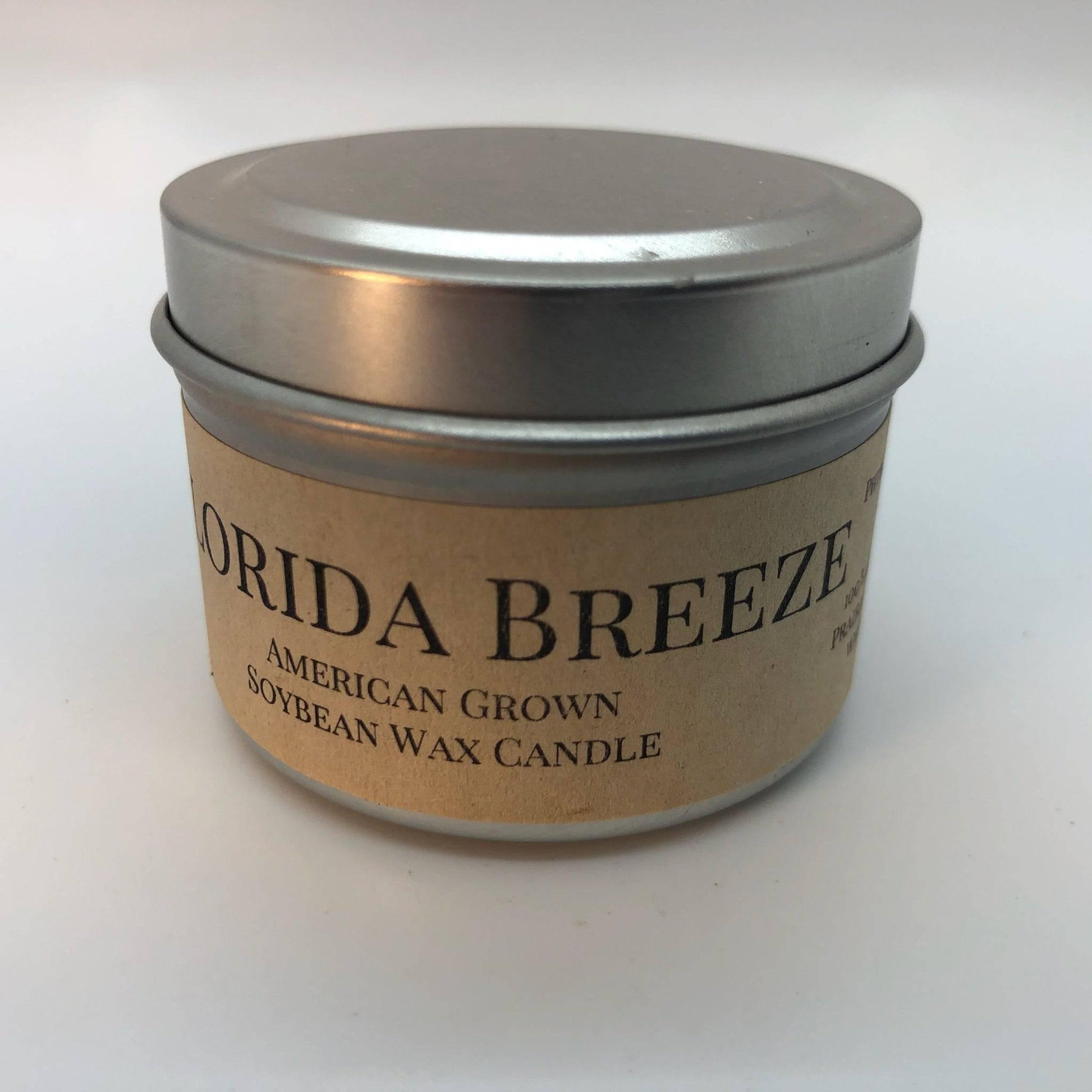 Florida Breeze Soy Wax Candle | 2 oz Travel Tin - Prairie Fire Candles