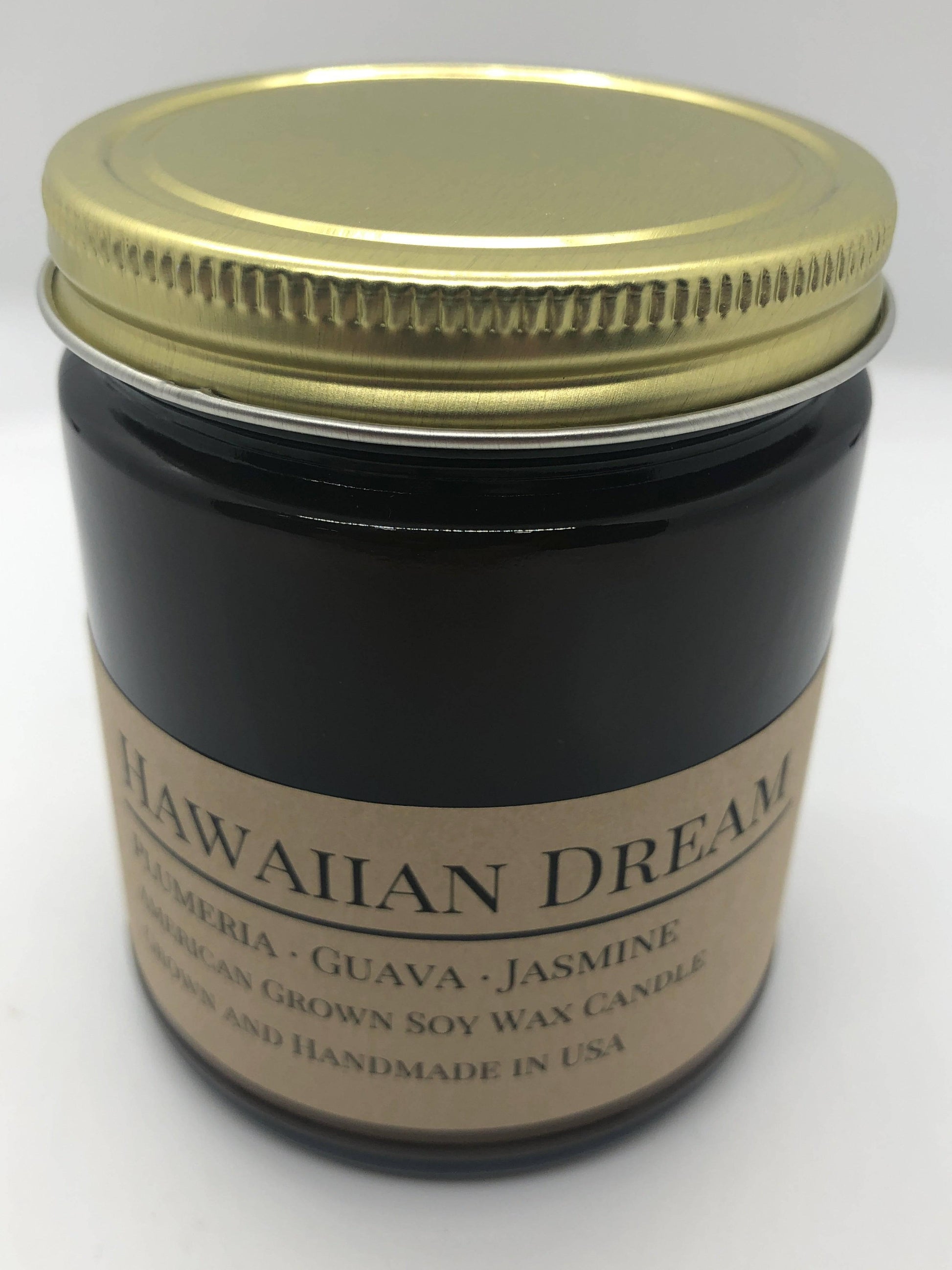 Hawaiian Dream Soy Wax Candle | 9 oz Amber Apothecary Jar - Prairie Fire Candles