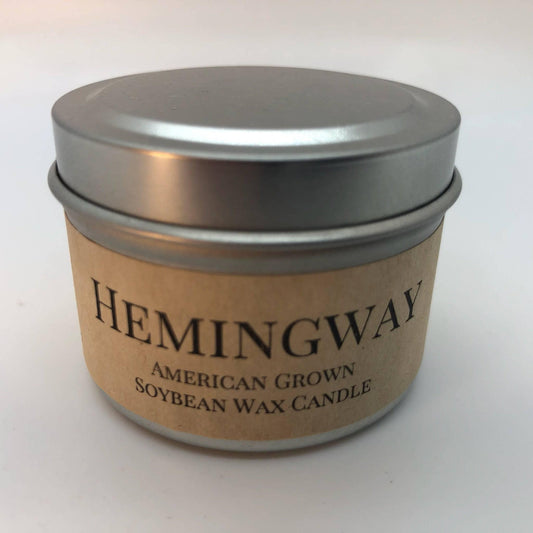 Hemingway Soy Wax Candle | 2 oz Travel Tin - Prairie Fire Candles