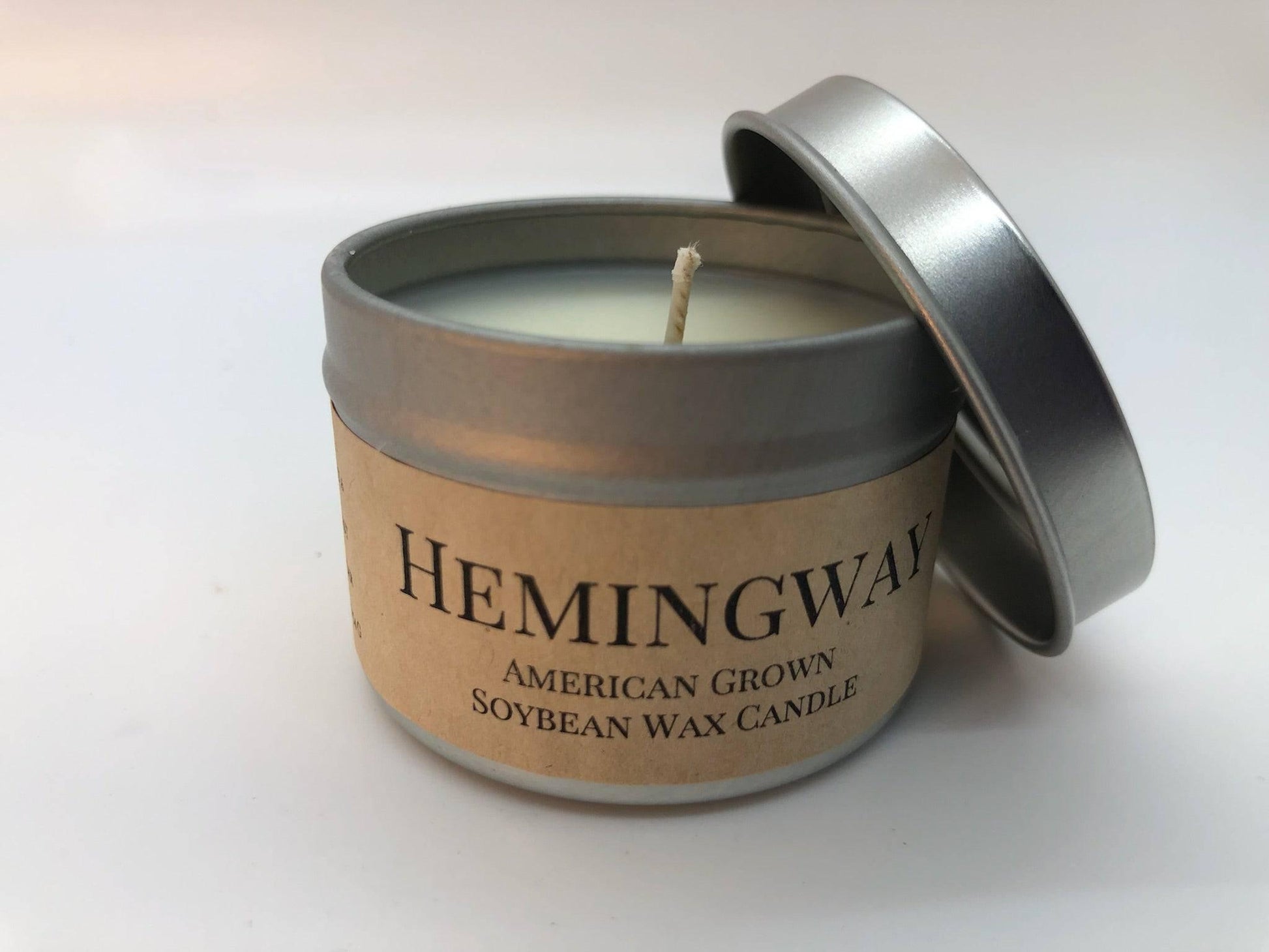 Hemingway Soy Wax Candle | 2 oz Travel Tin - Prairie Fire Candles