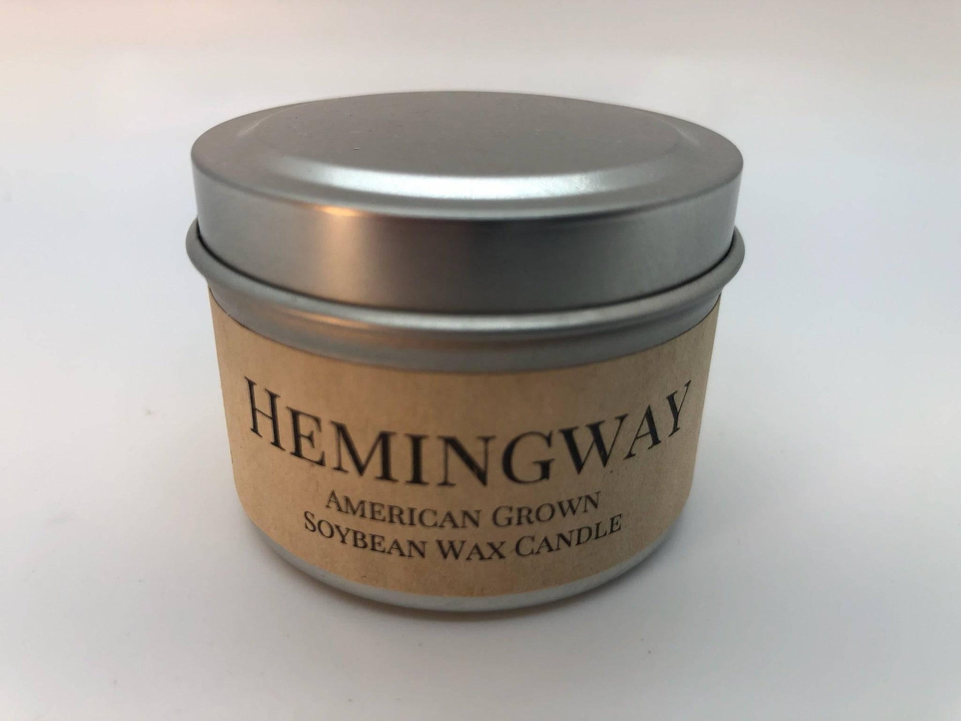 Hemingway Soy Wax Candle | 2 oz Travel Tin - Prairie Fire Candles