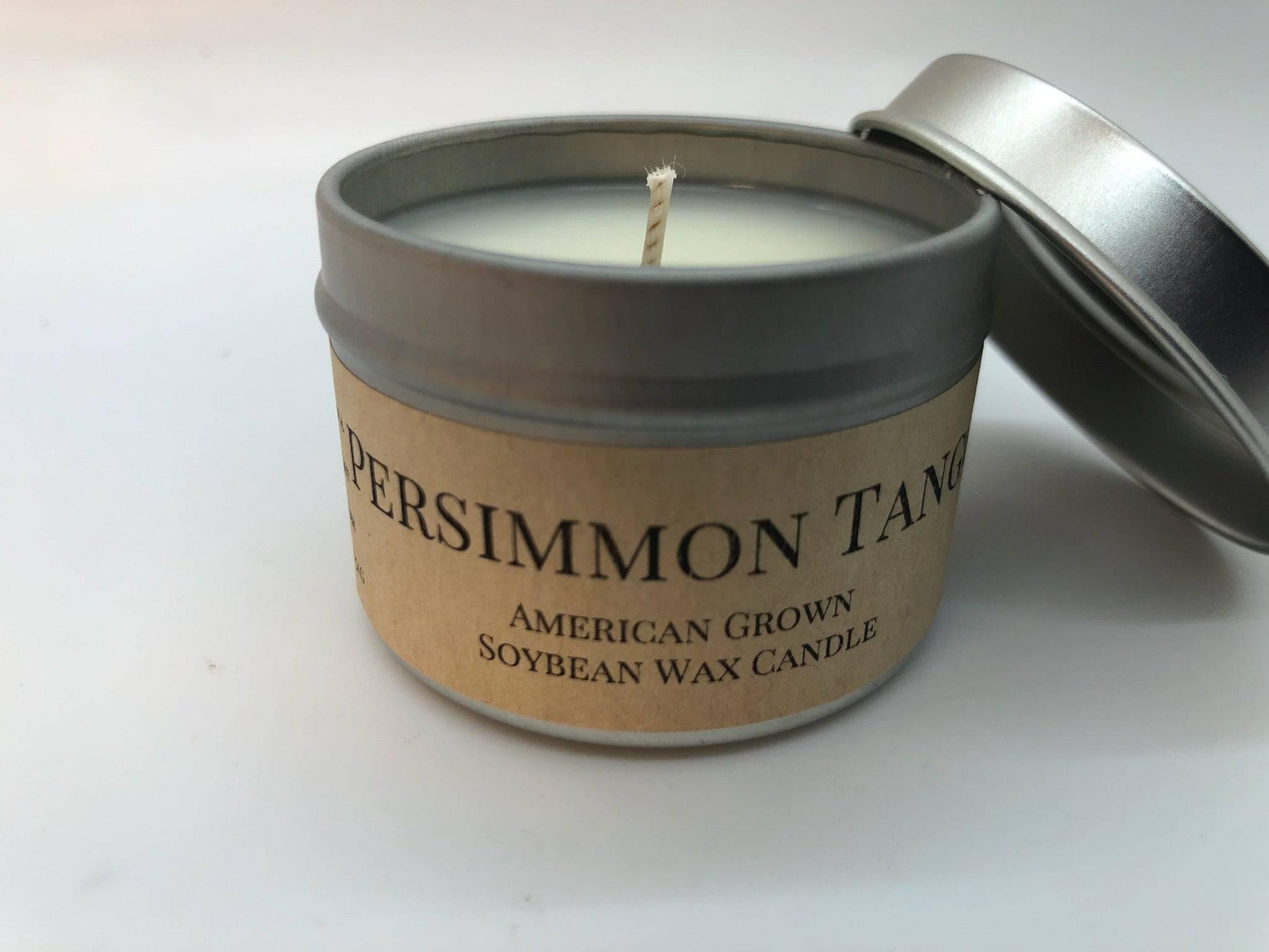 Persimmon Tango Soy Wax Candle | 2 oz Travel Tin - Prairie Fire Candles
