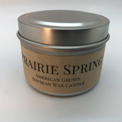 Prairie Spring Soy Wax Candle | 2 oz Travel Tin - Prairie Fire Candles