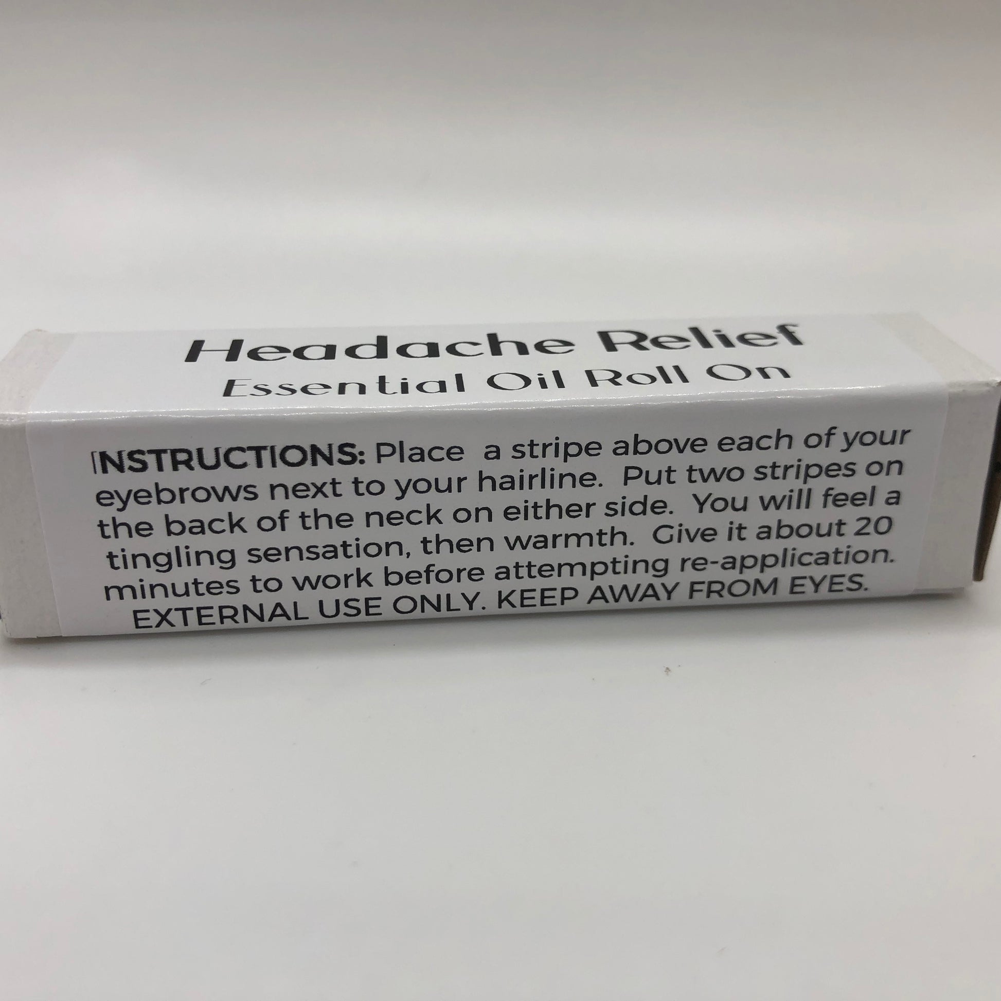 Lavender Peppermint Essential Oil Roll On Headache Relief Stick - Prairie Fire Candles