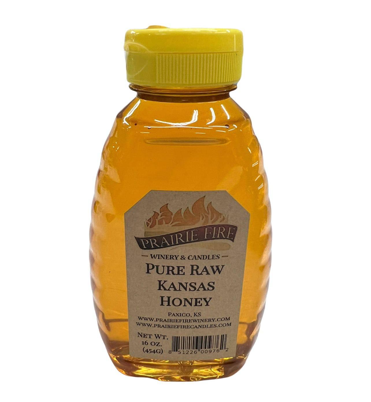 Honey - Pure Raw Kansas Honey 16 oz - Prairie Fire Candles