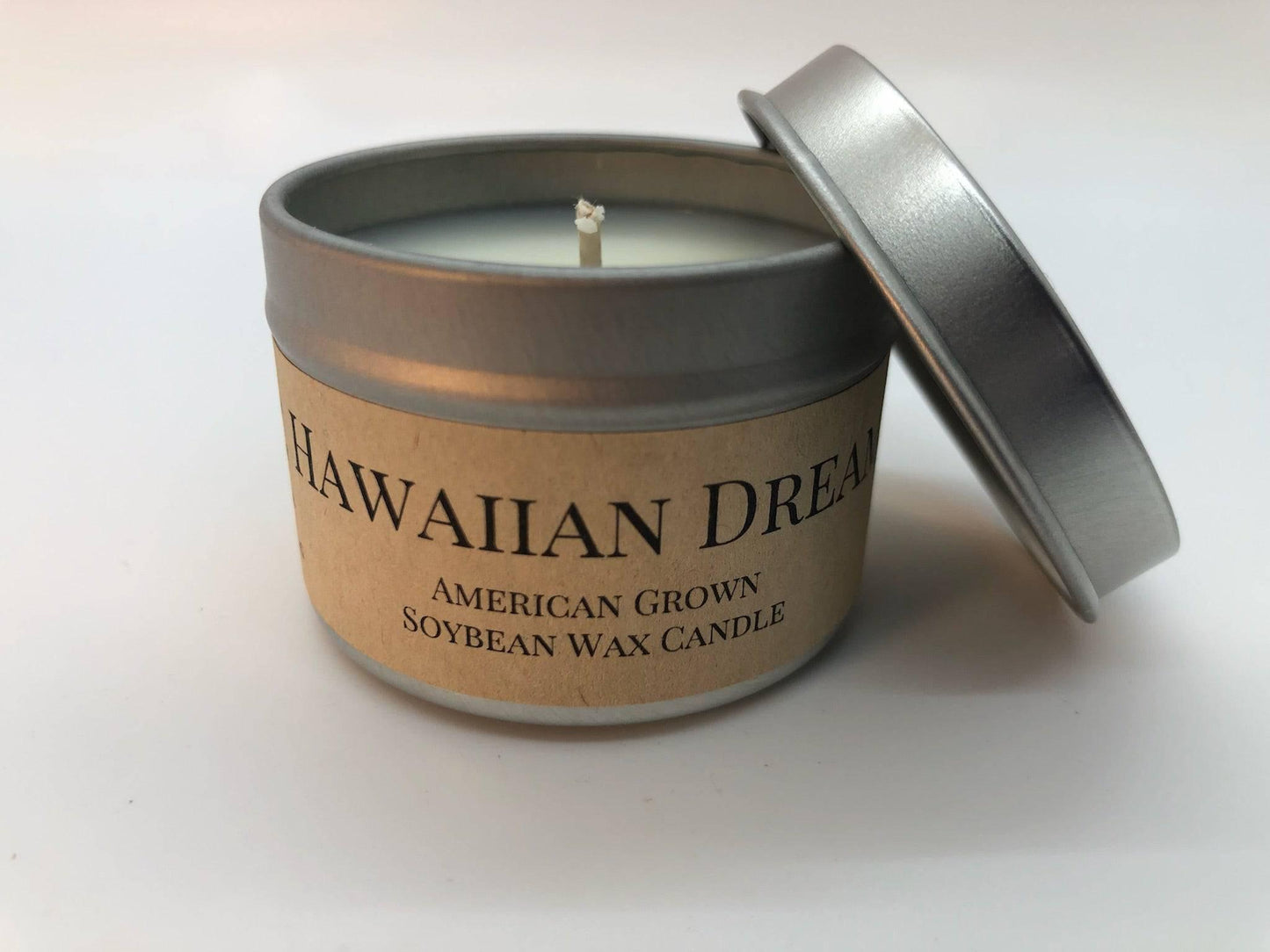 Hawaiian Dream Soy Wax Candle | 2 oz Travel Tin - Prairie Fire Candles