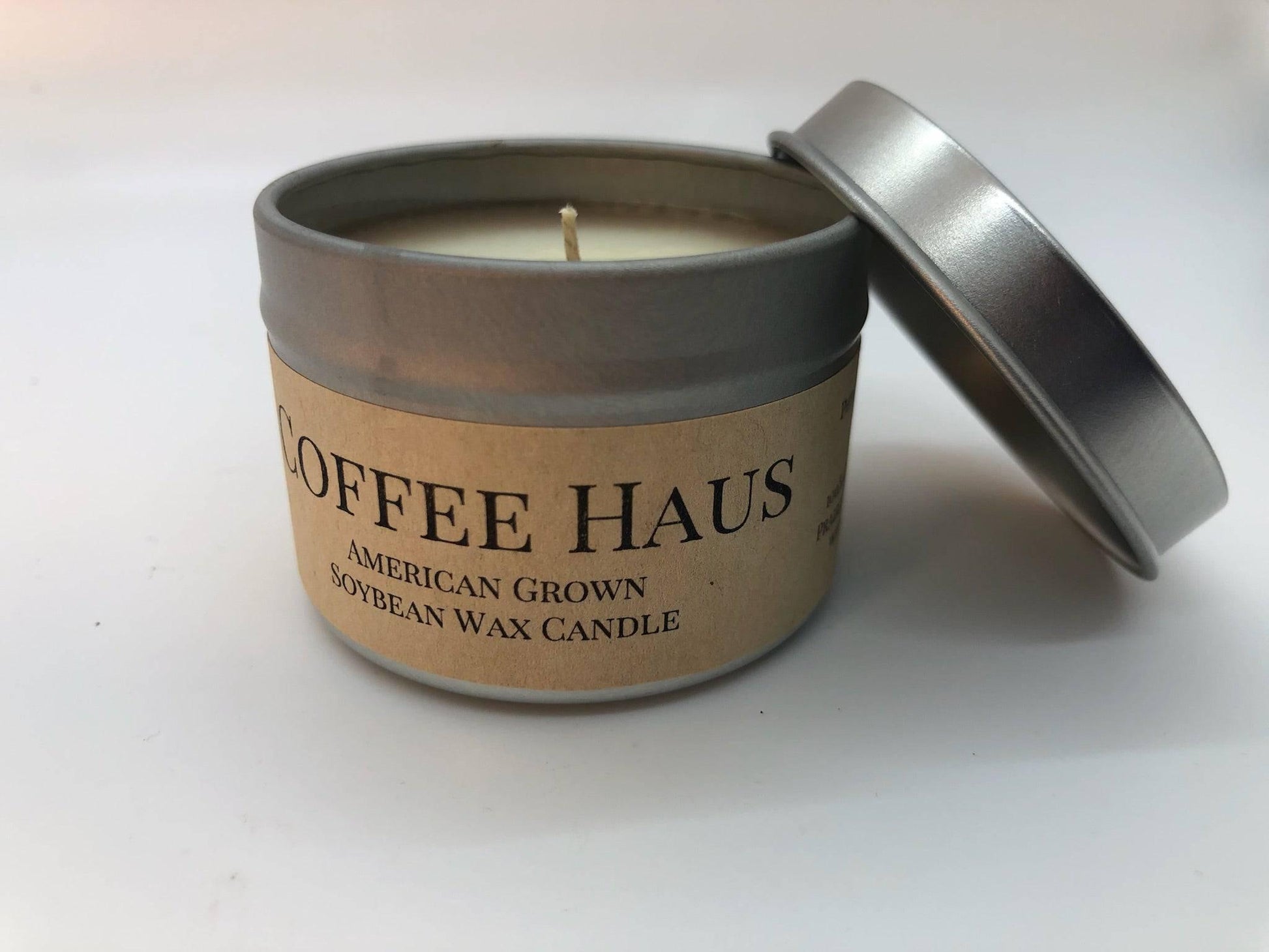 Coffee Haus Soy Wax Candle | 2 oz Travel Tin - Prairie Fire Candles