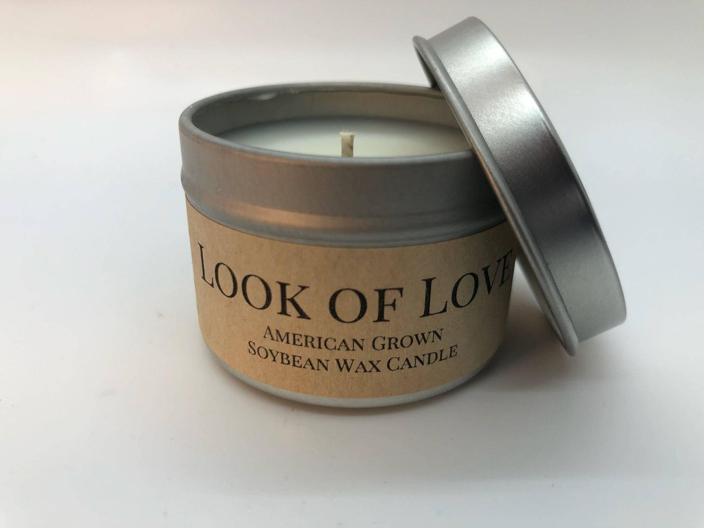 Look of Love Soy Wax Candle | 2 oz Travel Tin - Prairie Fire Candles