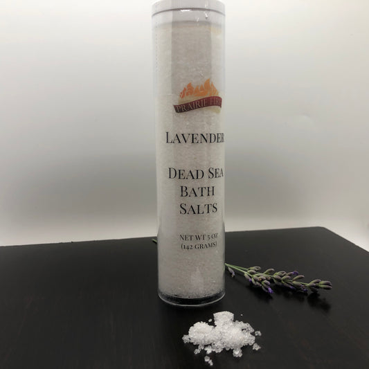 Lavender Dead Sea Bath Salts - 5oz (Prairie Lavender) - Prairie Fire Candles