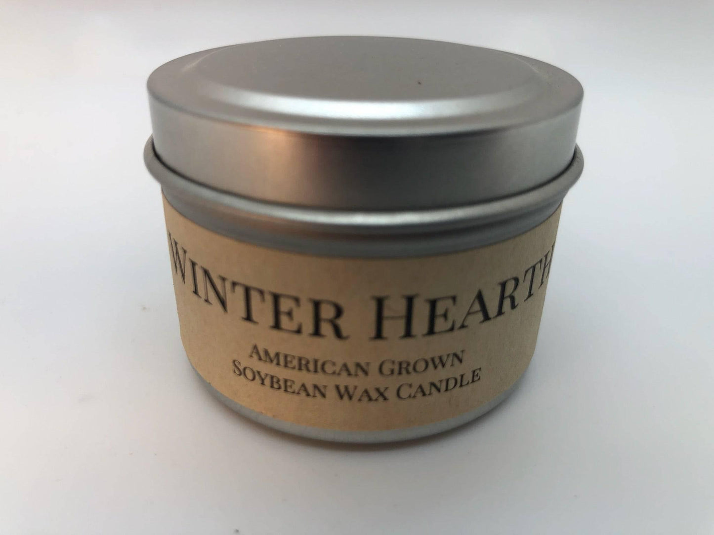 Winter Hearth Soy Wax Candle | 2 oz Travel Tin - Prairie Fire Candles