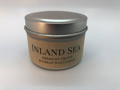 Inland Sea Soy Wax Candle | 2 oz Travel Tin - Prairie Fire Candles