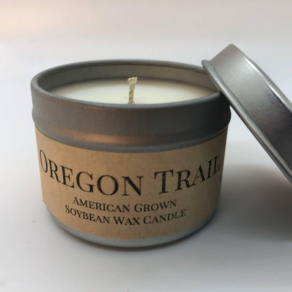 Oregon Trail Soy Wax Candle | 2 oz Travel Tin - Prairie Fire Candles