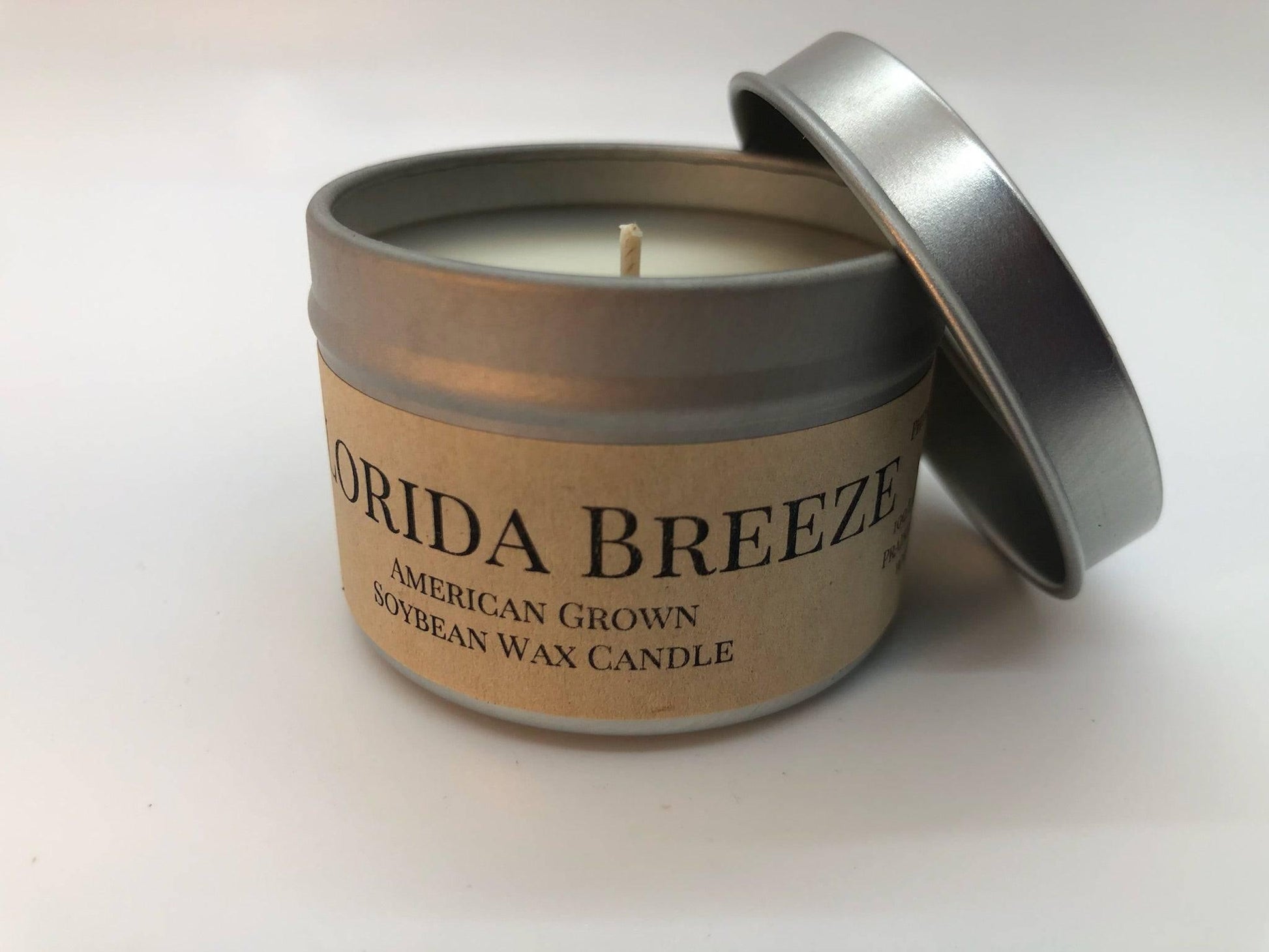Florida Breeze Soy Wax Candle | 2 oz Travel Tin - Prairie Fire Candles