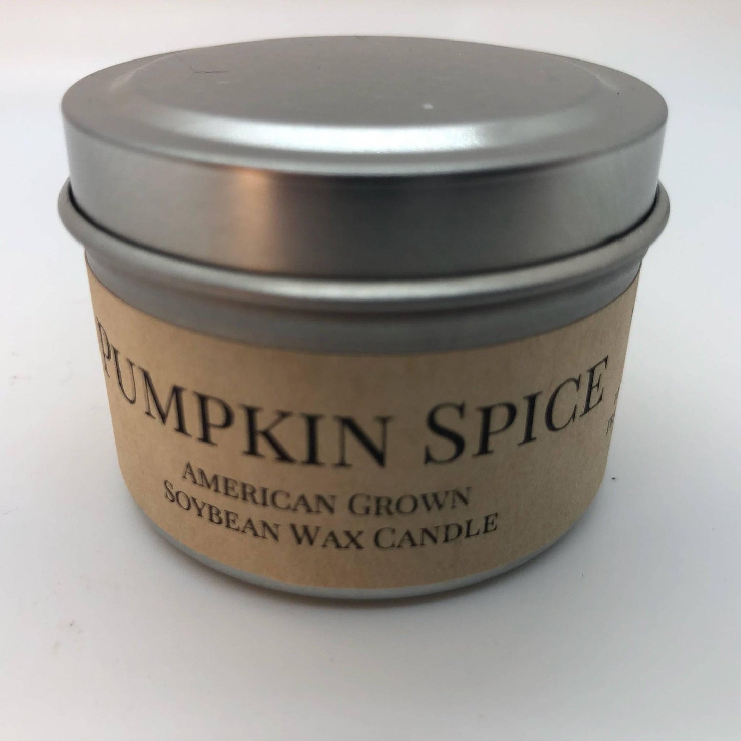 Pumpkin Spice Soy Wax Candle | 2 oz Travel Tin - Prairie Fire Candles