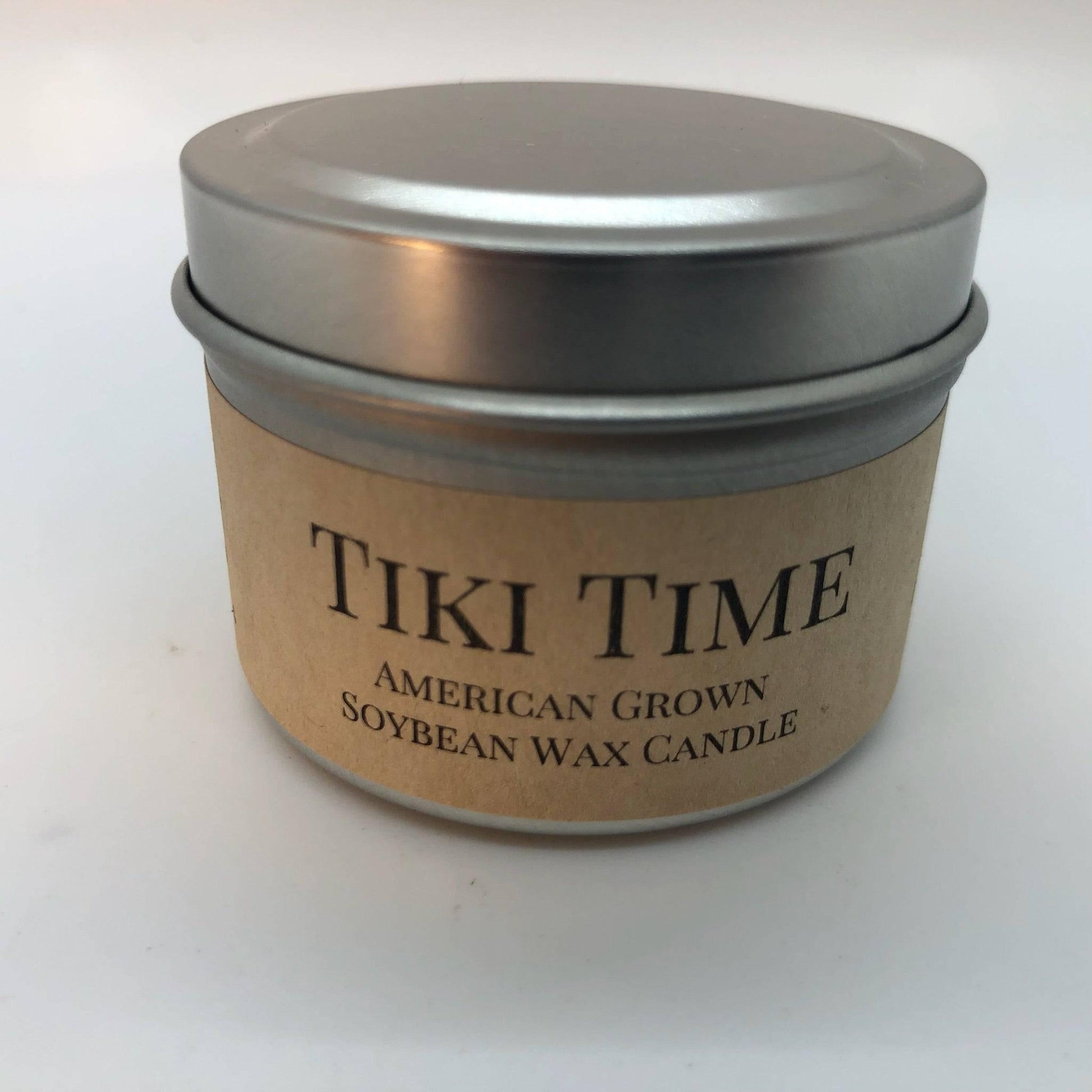 Tiki Time Soy Wax Candle | 2 oz Travel Tin - Prairie Fire Candles