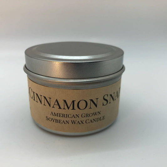 Cinnamon Snap Soy Wax Candle | 2 oz Travel Tin - Prairie Fire Candles