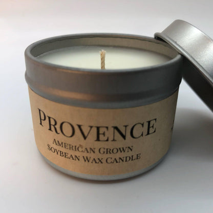 Provence (Lavender) Soy Wax Candle | 2 oz Travel Tin - Prairie Fire Candles