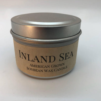Inland Sea Soy Wax Candle | 2 oz Travel Tin - Prairie Fire Candles