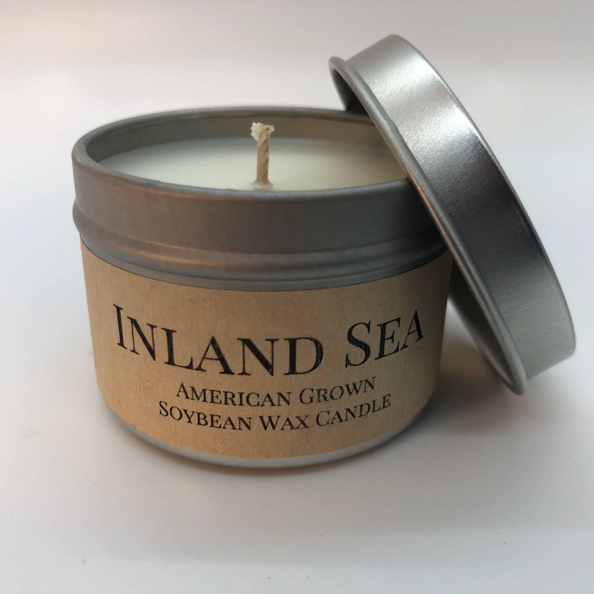 Inland Sea Soy Wax Candle | 2 oz Travel Tin - Prairie Fire Candles