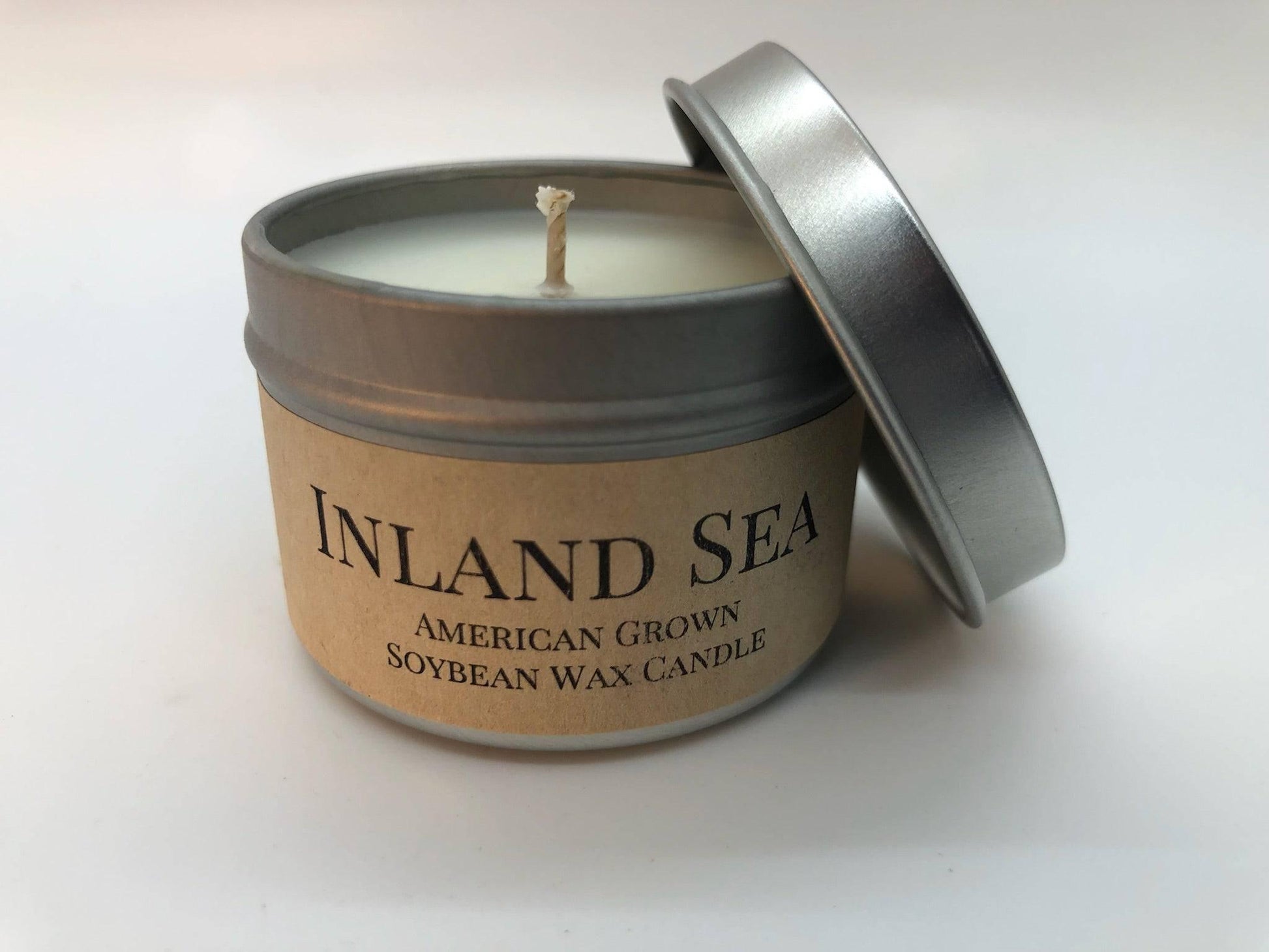 Inland Sea Soy Wax Candle | 2 oz Travel Tin - Prairie Fire Candles