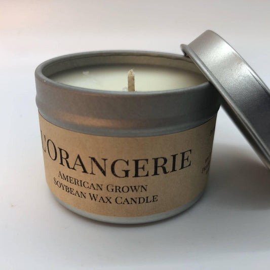 L’Orangerie Soy Wax Candle | 2 oz Travel Tin - Prairie Fire Candles