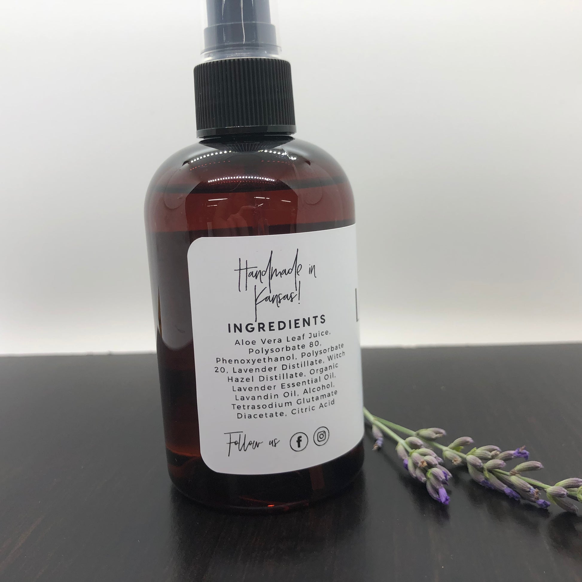 Lavender Linen Spray - 4oz (Prairie Lavender) - Prairie Fire Candles