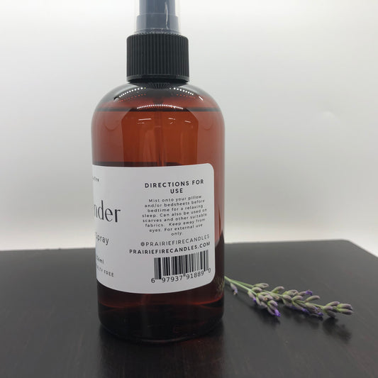 Lavender Linen Spray - 8oz (Prairie Lavender) - Prairie Fire Candles