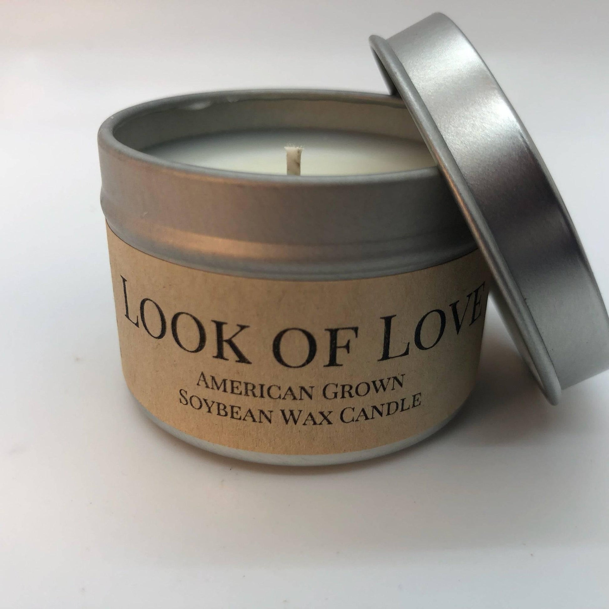 Look of Love Soy Wax Candle | 2 oz Travel Tin - Prairie Fire Candles