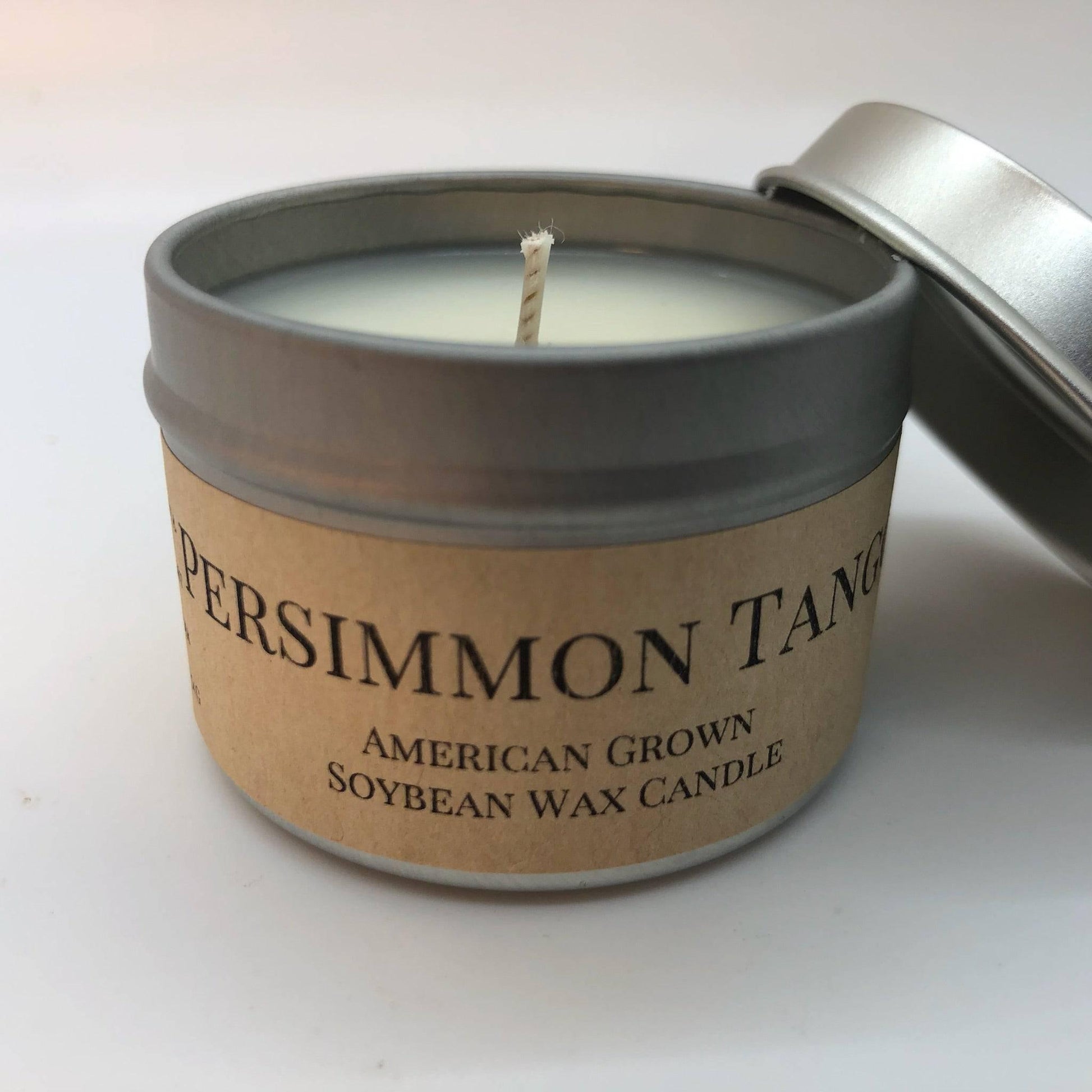 Persimmon Tango Soy Wax Candle | 2 oz Travel Tin - Prairie Fire Candles