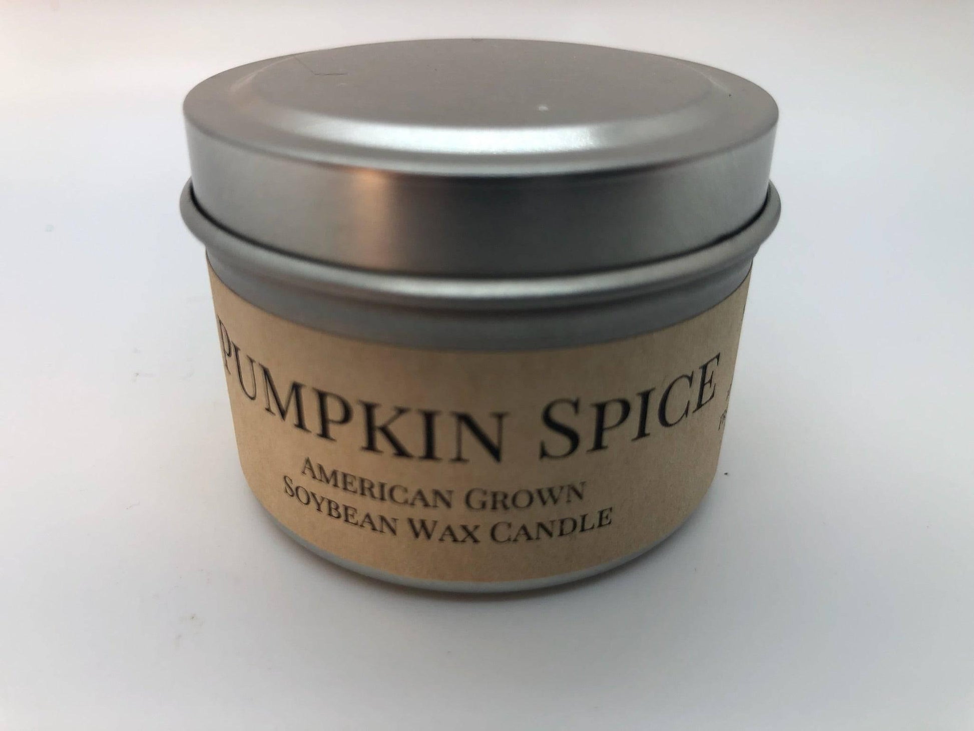 Pumpkin Spice Soy Wax Candle | 2 oz Travel Tin - Prairie Fire Candles