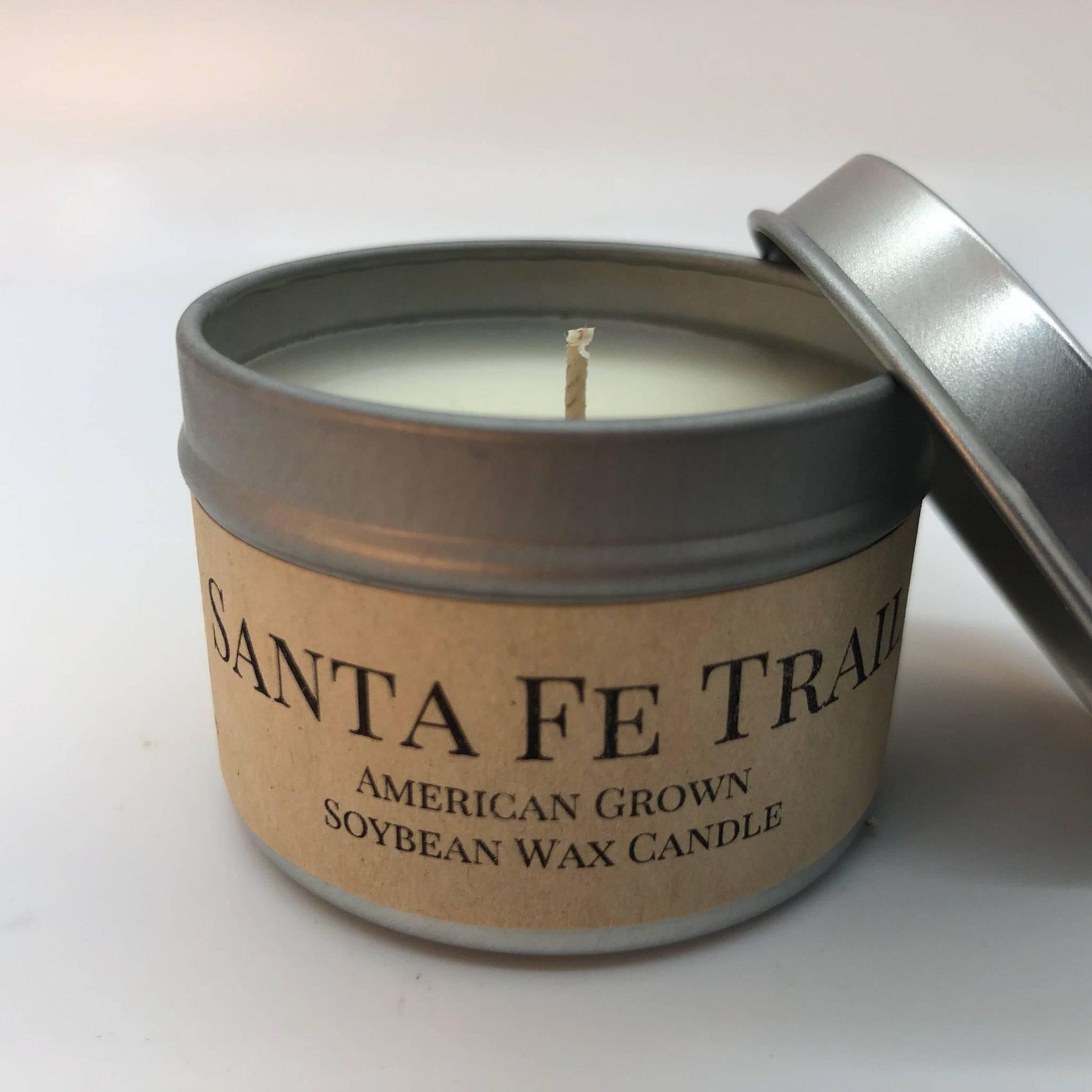 Santa Fe Trail Soy Wax Candle | 2 oz Travel Tin - Prairie Fire Candles