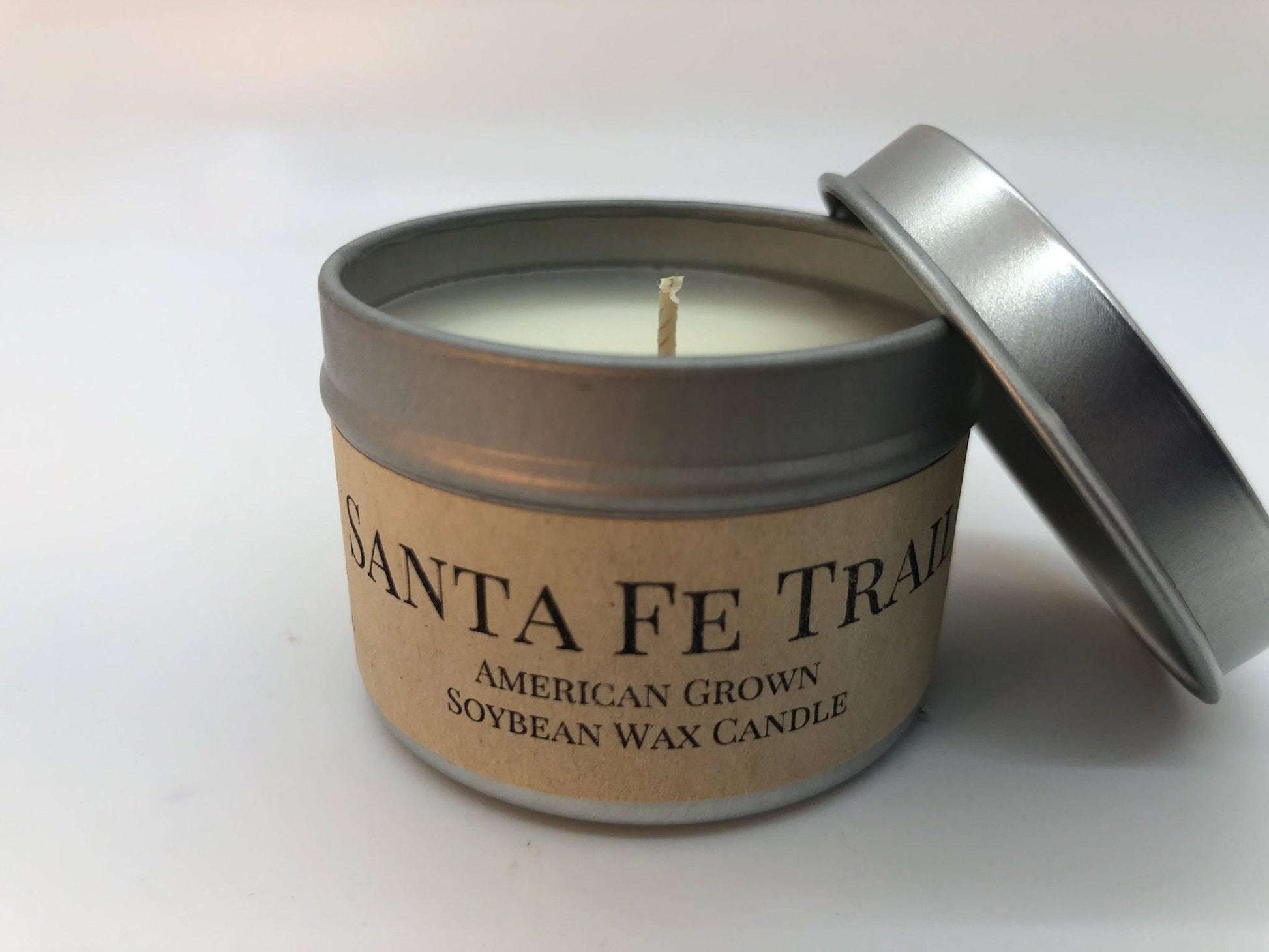 Santa Fe Trail Soy Wax Candle | 2 oz Travel Tin - Prairie Fire Candles